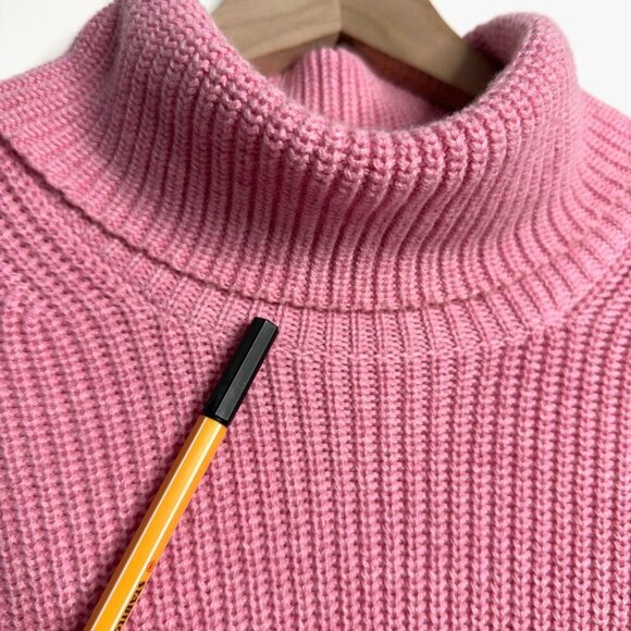 J. CREW Ribbed Cotton-Blend Relaxed Turtleneck Sweater - Picture 3 of 7